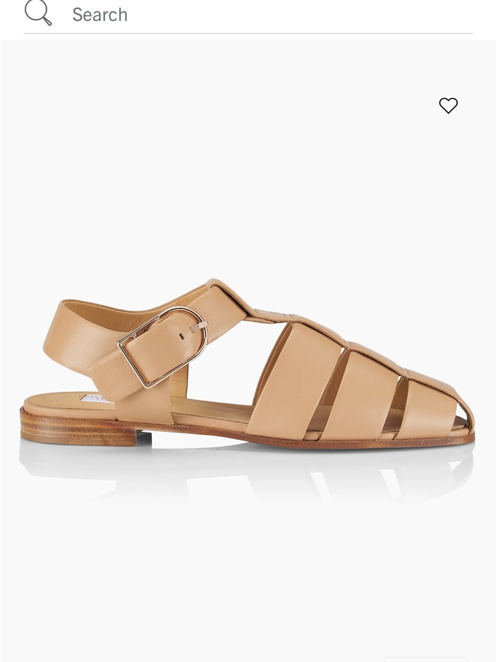 Gabriela Hearst Lynn Leather Fisherman Sandals 37 1/2 NEW